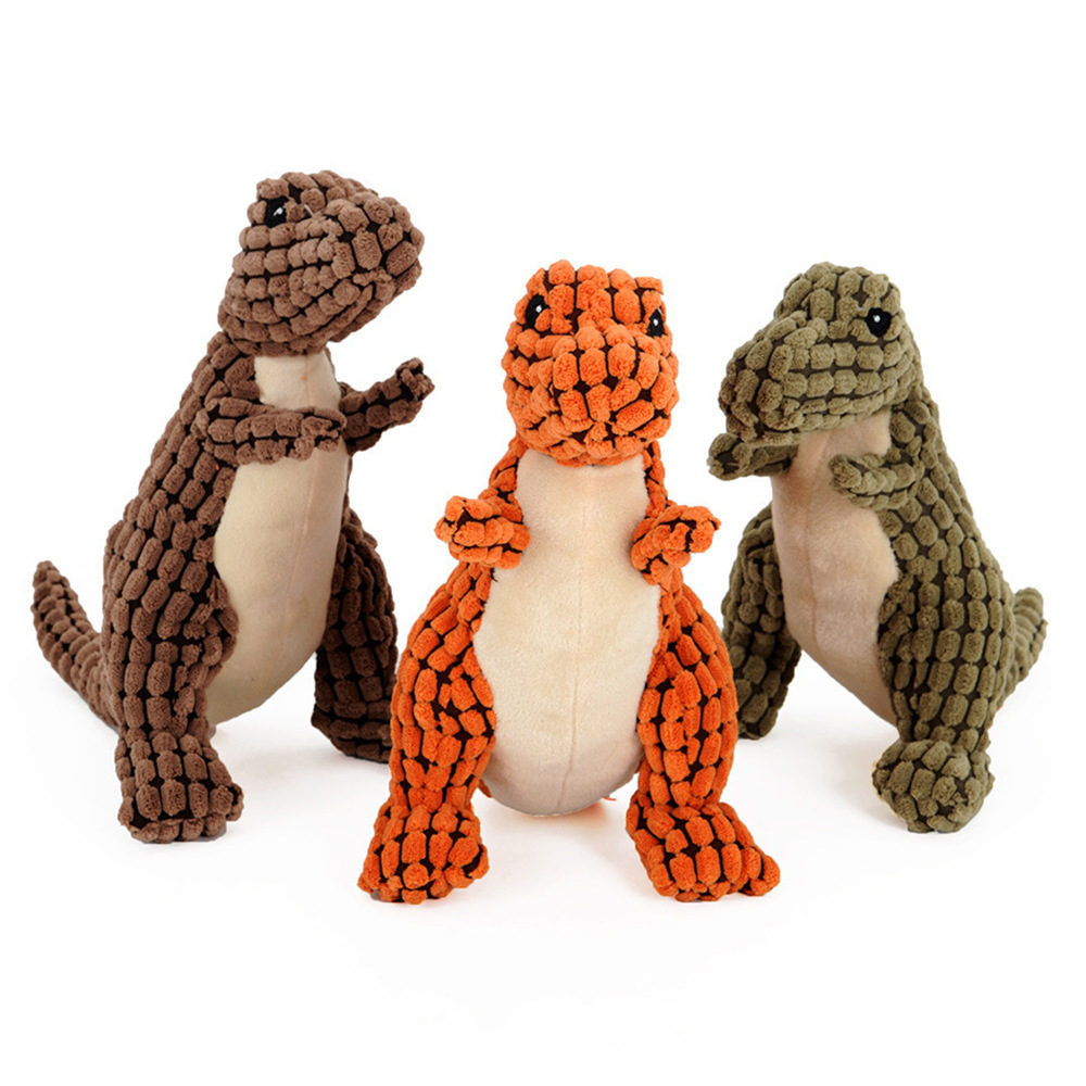 Dinosaur Pet Toys Giant Dogs Pets Interactive Dog Toys For Large Dogs Chew Toys Chihuahua Plush Stuffing Squeakers Set - Shop at LoveMi