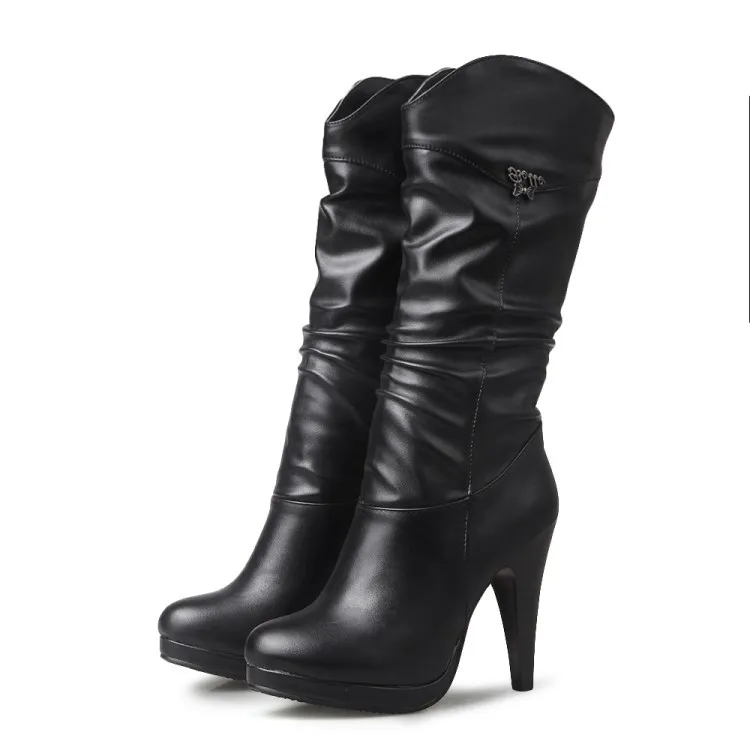 High heel booties - Black