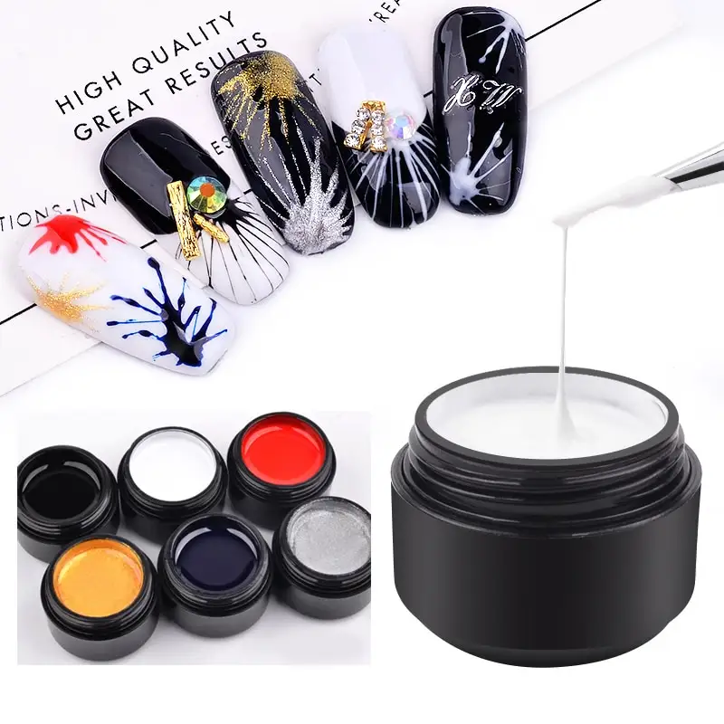 Nail Elastic Drawing Oil Gum Spider Creative
