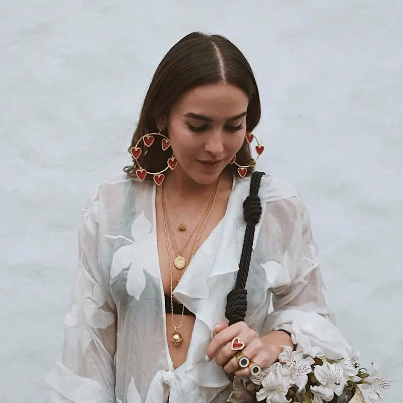 Bohemian love earrings