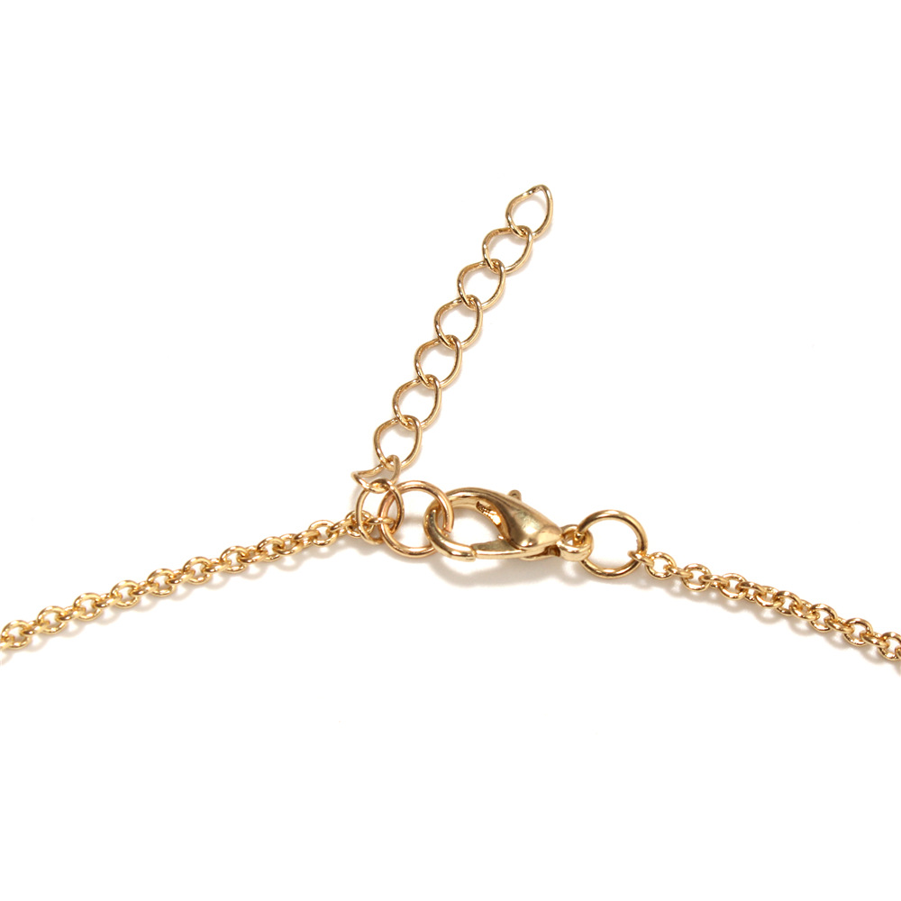 Geometric round combination pendant long female sweater chain