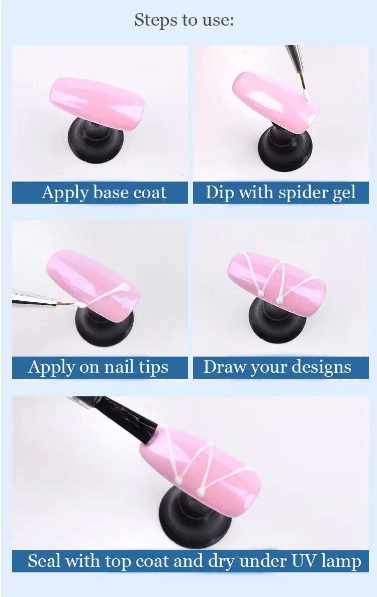 Nail Elastic Drawing Oil Gum Spider Creative