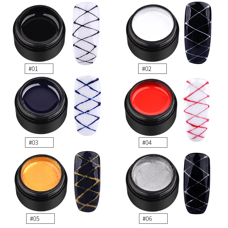 Nail Elastic Drawing Oil Gum Spider Creative