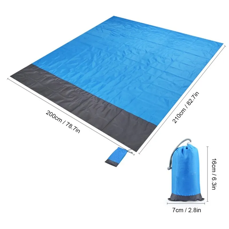 Portable Waterproof Picnic Mat Beach Mat Pocket Blanket – image 5