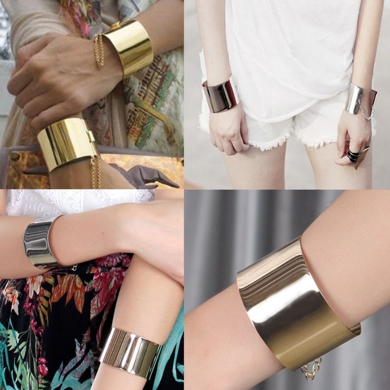 punk gold and silver bracelet bracelet