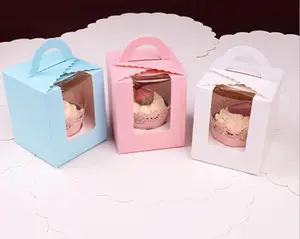 Folding Carton Mousse Cup Cake Box
