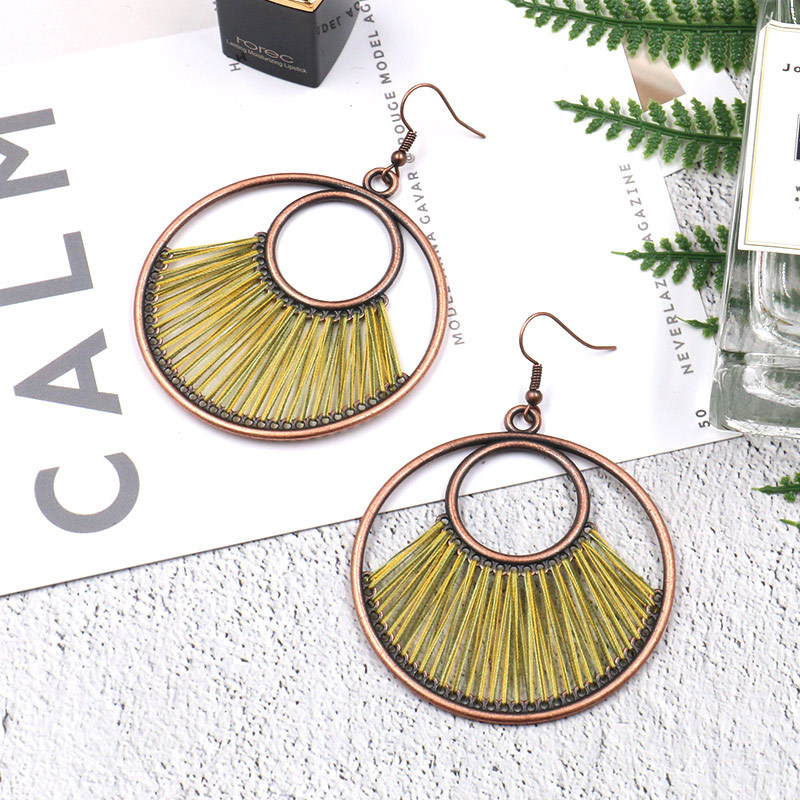 European and American creative circle earrings
