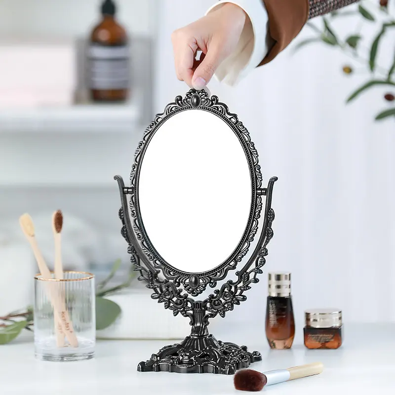 Vintage Style Tabletop Makeup Mirror