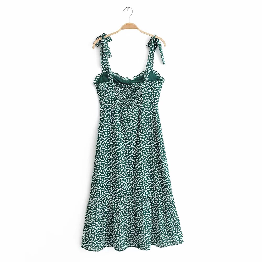 Chiffon Floral Sling Dress