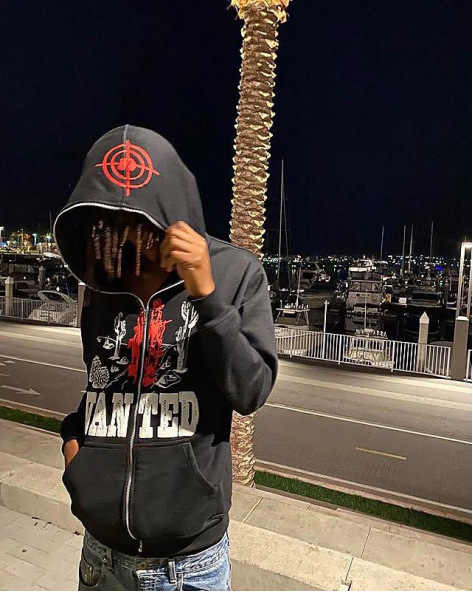 Cute Cartoon Print Loose Fleece Thickened Hooded Jacket