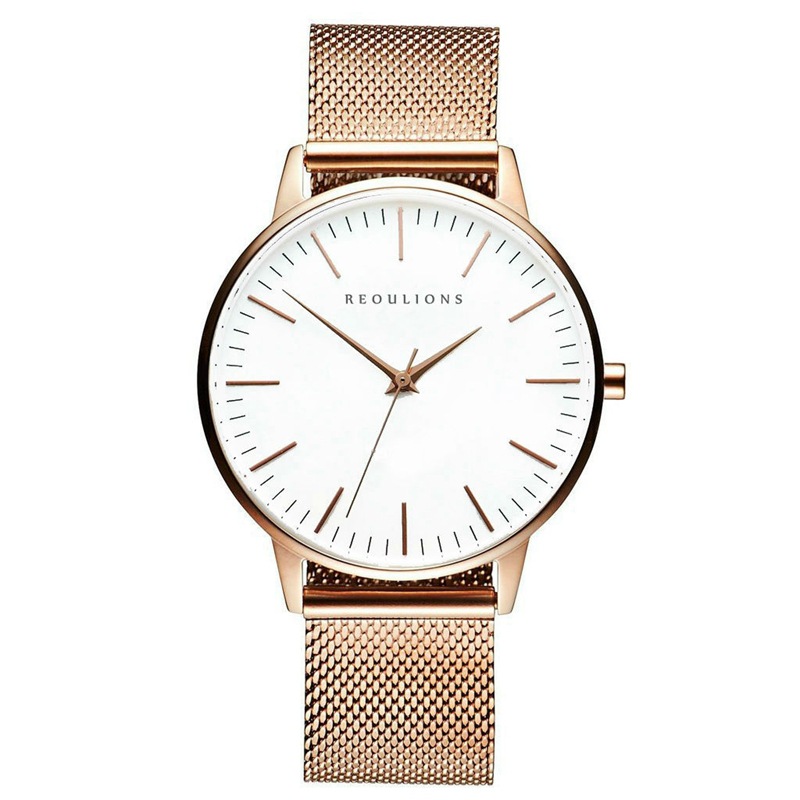 Simple mesh belt watch