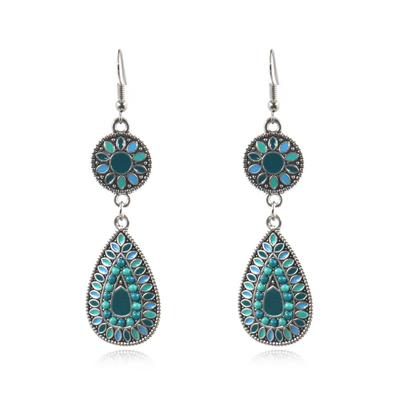 Colorful drop earrings