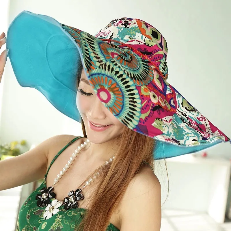 Dalat visor beach hat - Blue
