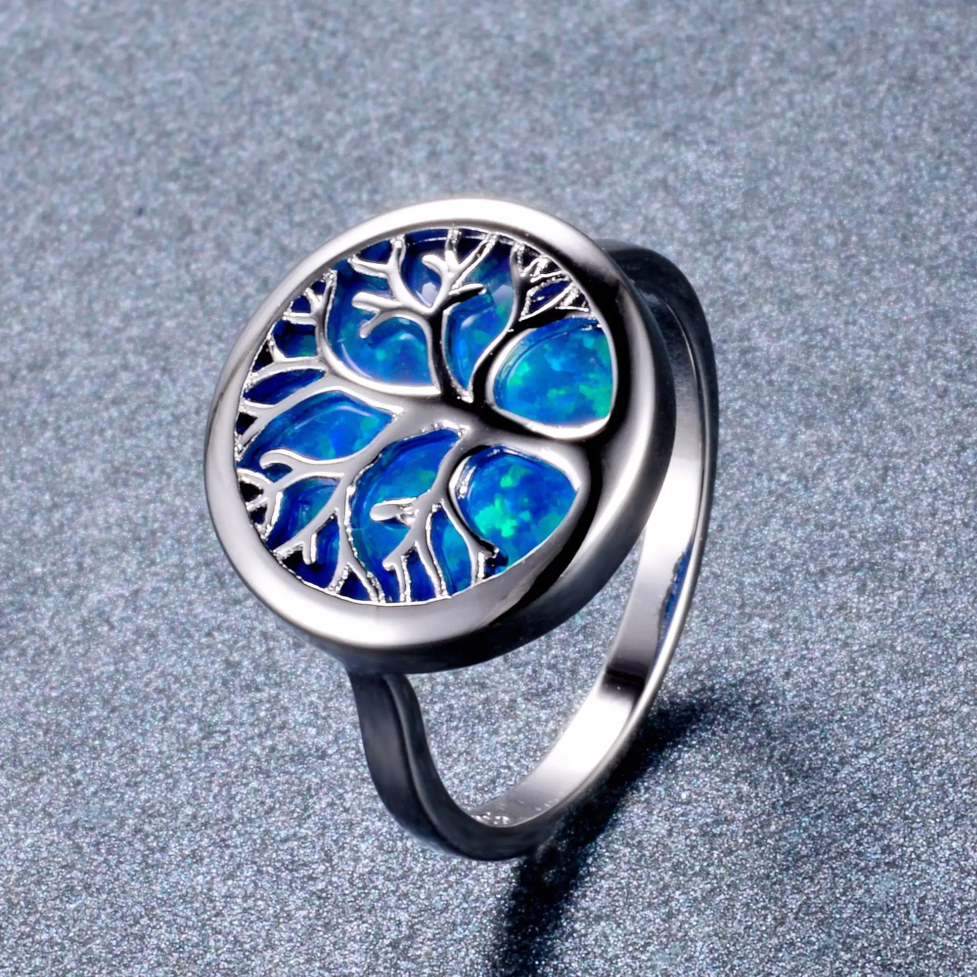 life tree round ring