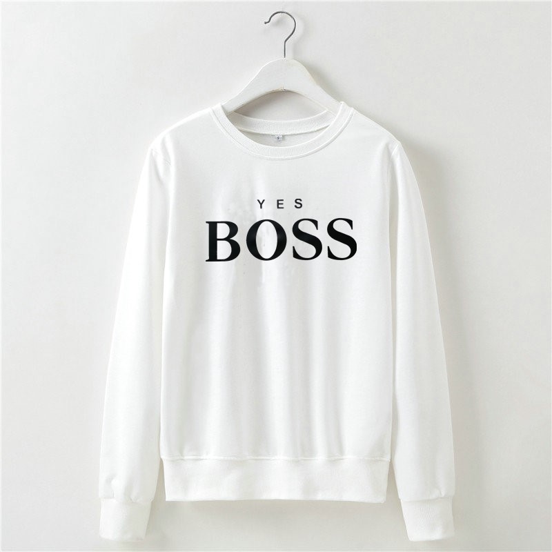 InsBOSS Letter Printed Long-sleeved Sweater Women's Clothing