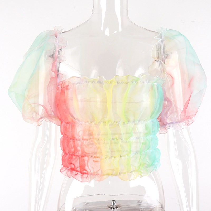Rainbow Puff Sleeve T-Shirt