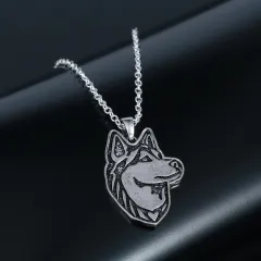 Husky Pendant - Silver - View 1