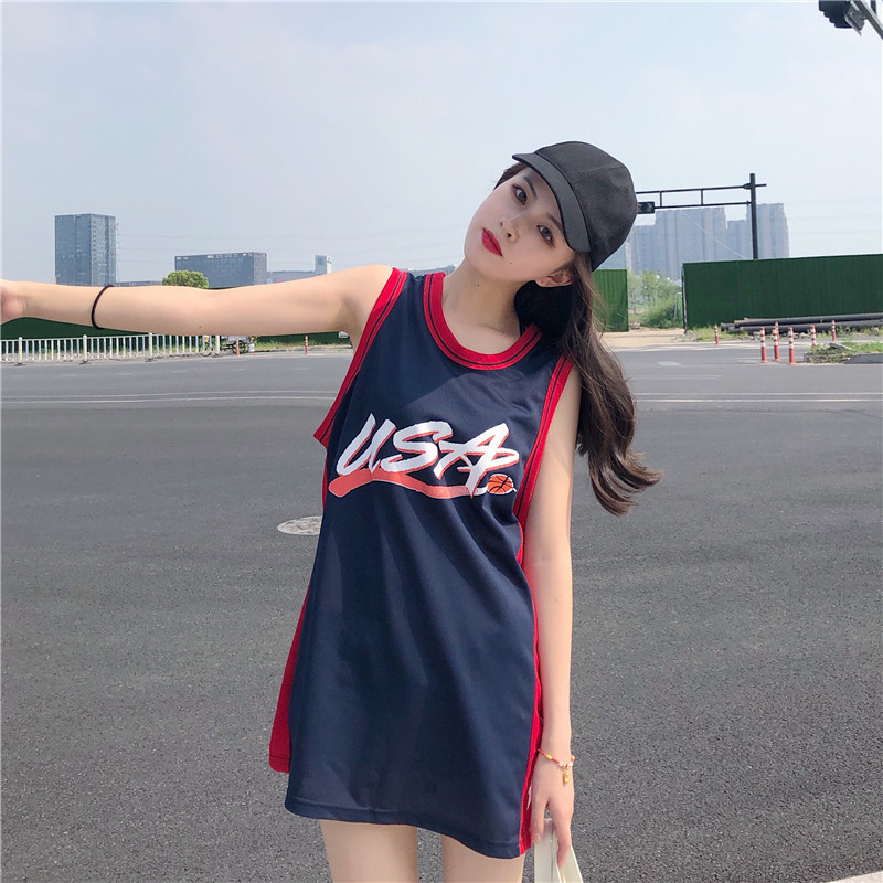 Tops, female, summer basketball, street style, vest