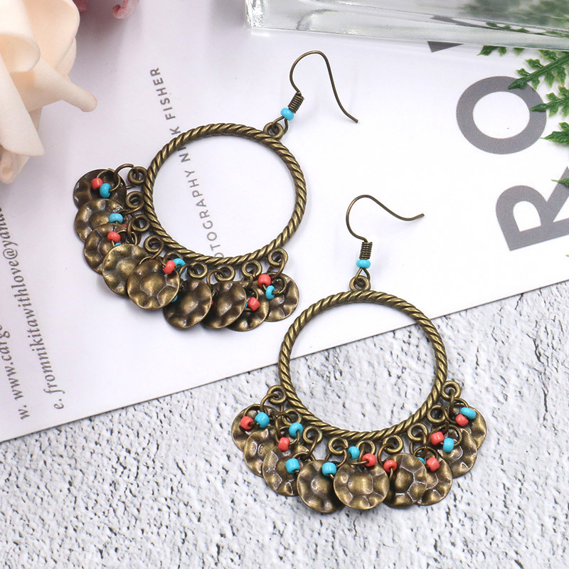 Alloy tassel earrings
