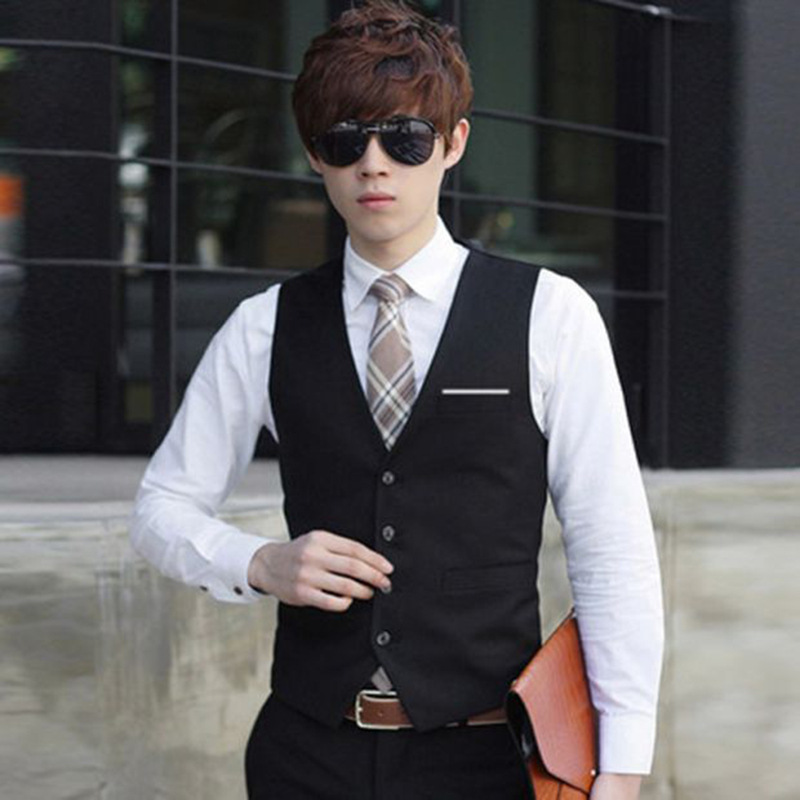 Slim overalls suit vest
