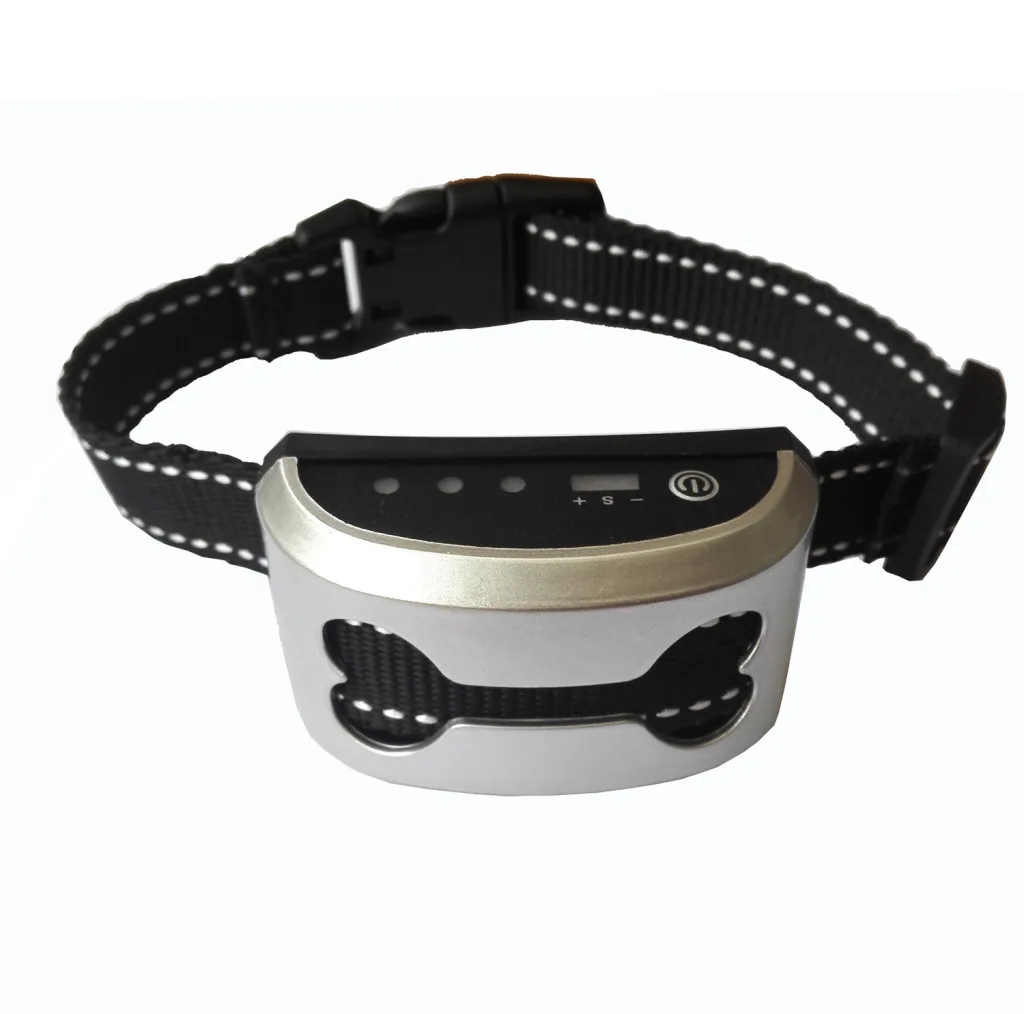 Ultrasonic Dog Bark Stopper Anti-barking Device - Silver