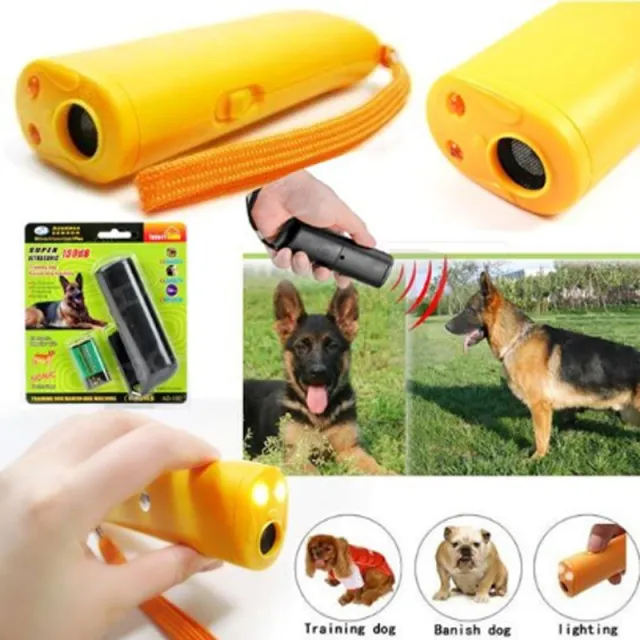 Ultrasonic Dog Repellent And Trainer Yellow 4Pcs - Shop at LoveMi