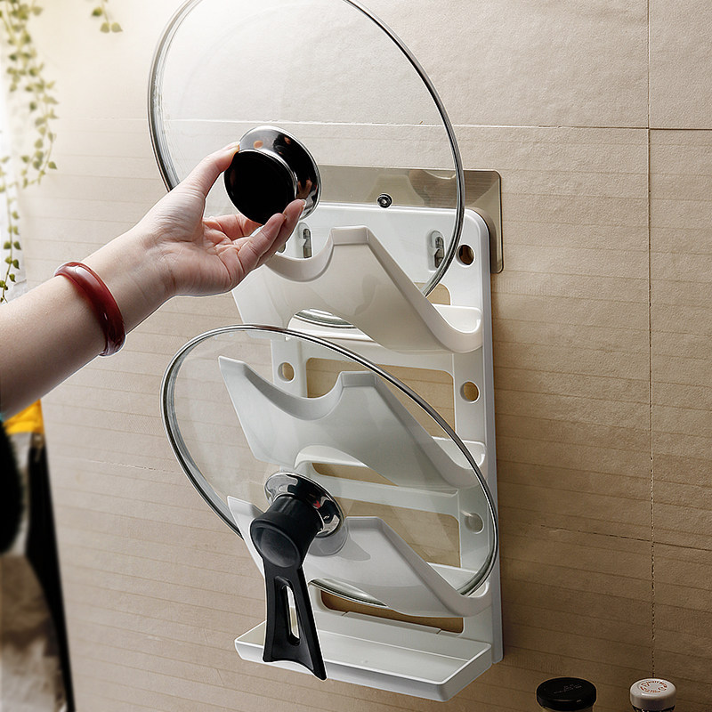 Punch-free three-layer pot rack