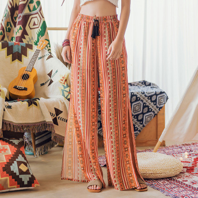 Bohemian split trousers