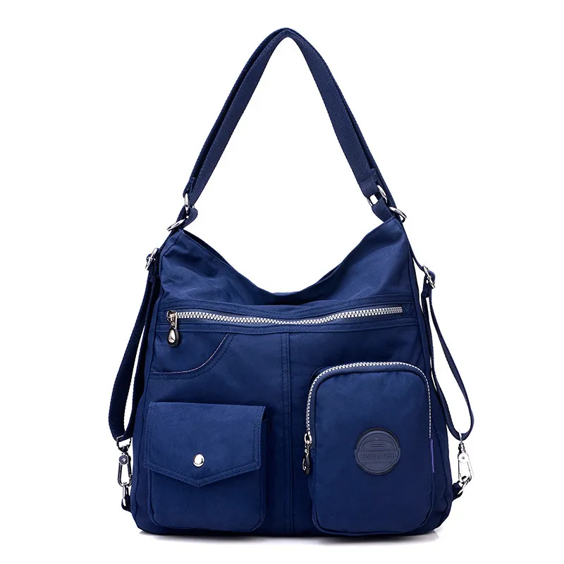Luxury Handbags Women Bags Designer Waterproof Bylon Cloth Crossbody Bags For Women Large Capacity Lady Shoulder Bag Tote - Blue