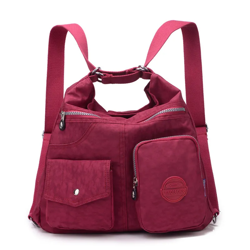 Luxury Handbags Women Bags Designer Waterproof Bylon Cloth Crossbody Bags For Women Large Capacity Lady Shoulder Bag Tote - Purple