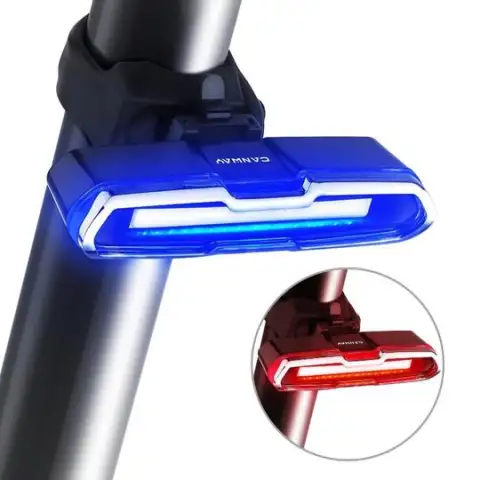 USB Red and Blue Taillights Mountain Bike Warning Light
