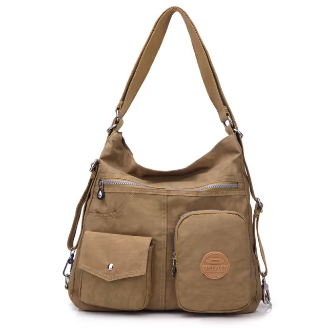 Luxury Handbags Women Bags Designer Waterproof Bylon Cloth Crossbody Bags For Women Large Capacity Lady Shoulder Bag Tote Beige - Shop at LoveMi