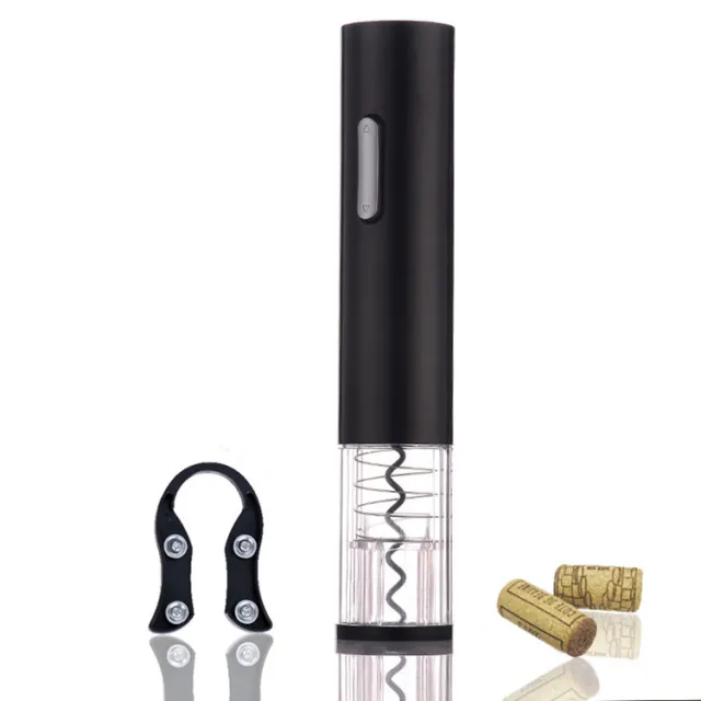 Electric Wine Opener Automatic Electric Wine Bottle Corkscrew Opener With Foil Cutter Wine Bottle Opener Kit Black - Shop at LoveMi