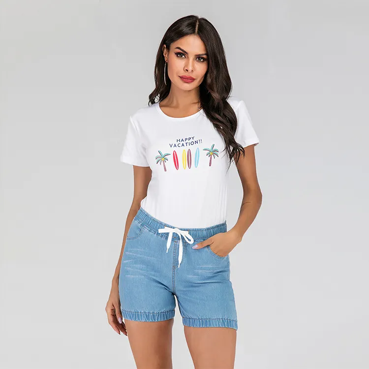 Lantern jeans - Shortsblue