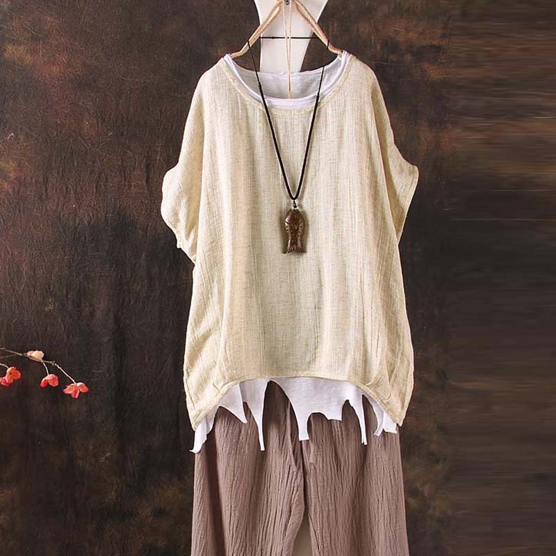 Casual loose linen top
