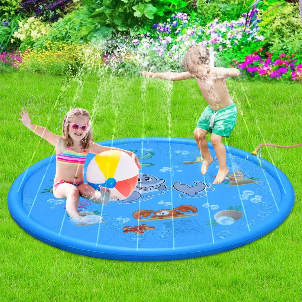 Durable Children's Water Spray Pool Mat Splash Sprinkle Play
