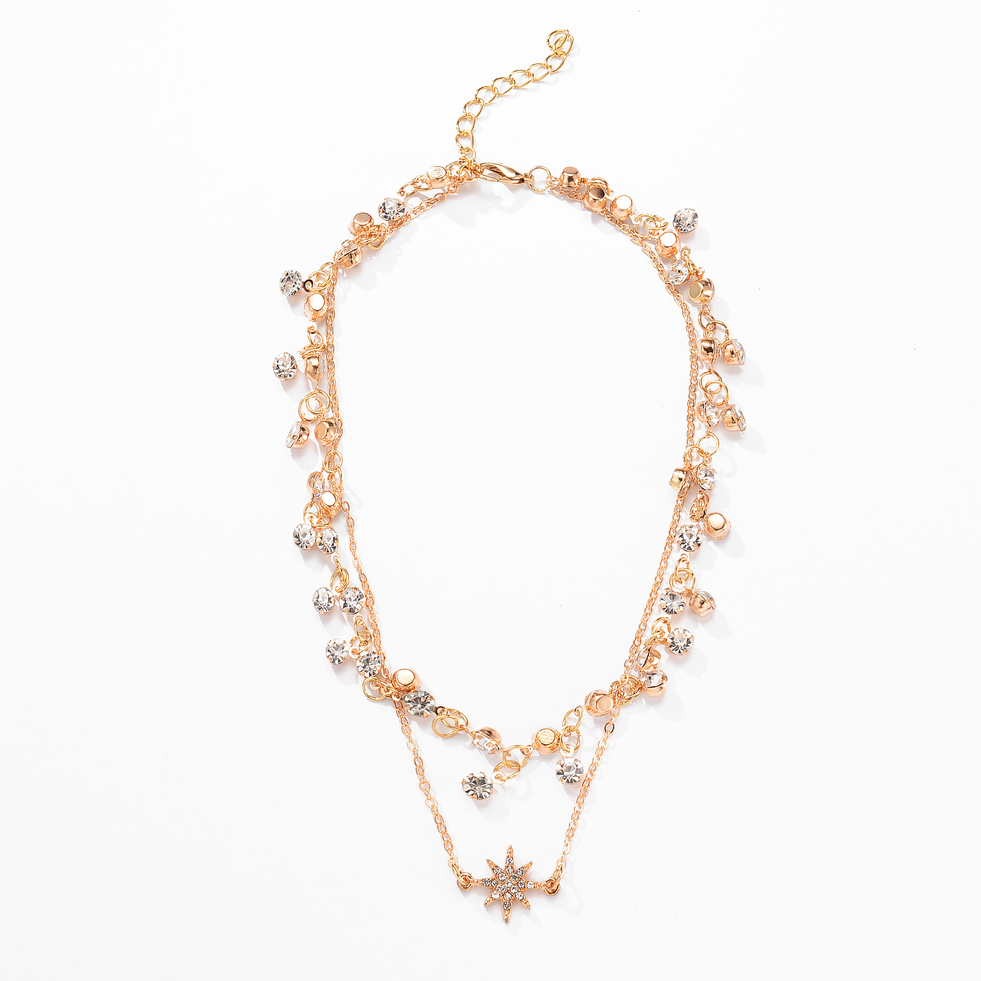 Rhinestone pendant necklace