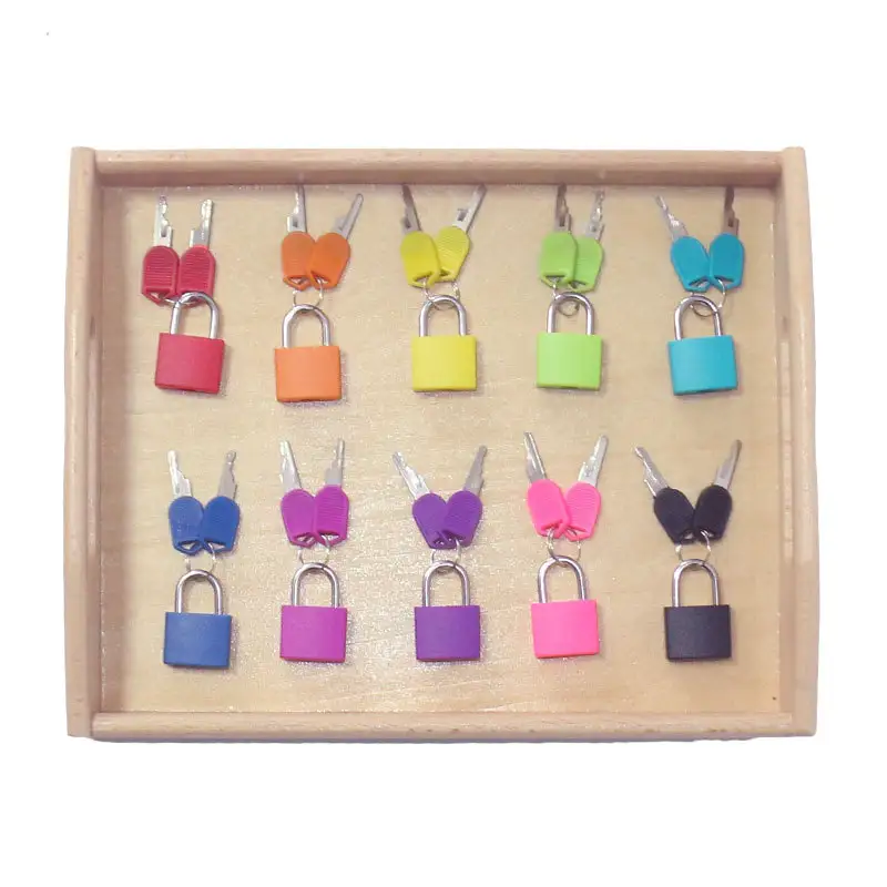 Color small lock unlock