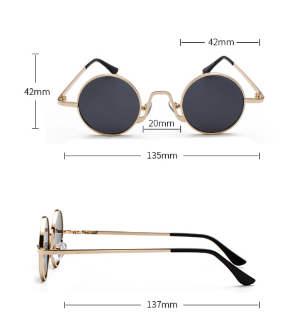 Title 1, Sunglasses round frame mirror