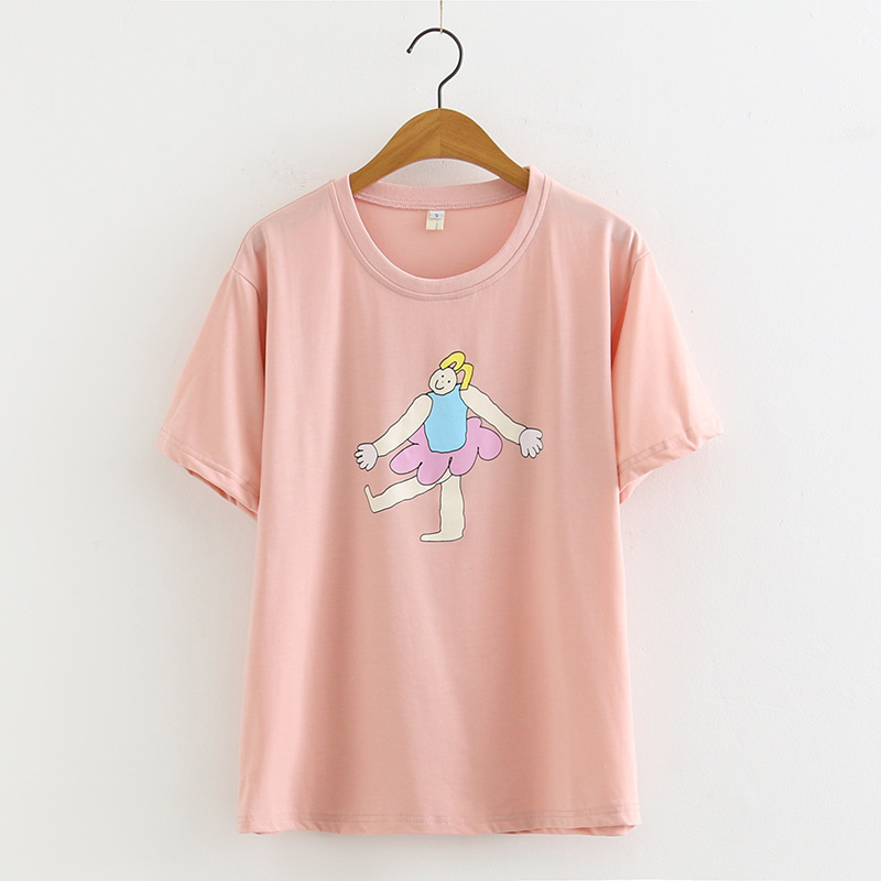 Dancing villain print short sleeve