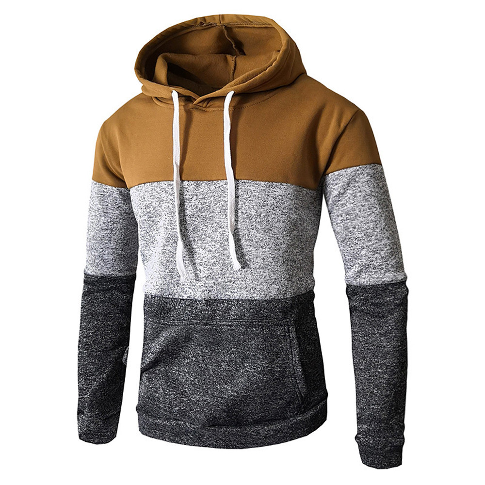 Color matching men's casual sports sweater