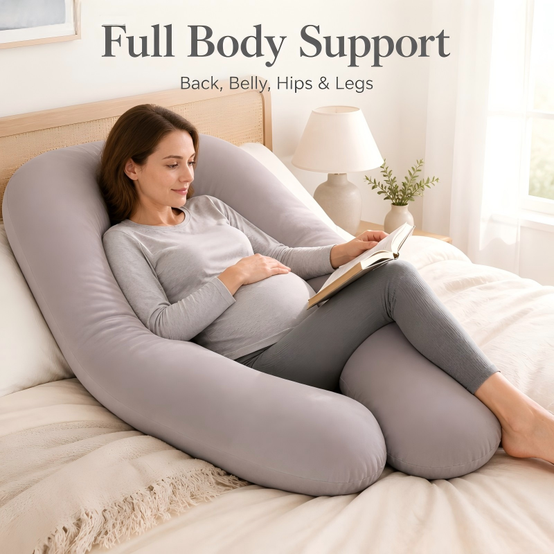 Pregnancy Pillow U Shaped Maternity Support Back Hips Legs Belly Sleeping — image 2