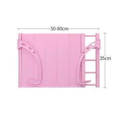 Multifunctional Hanging Window Sill Drying Rack - Pink - View 1