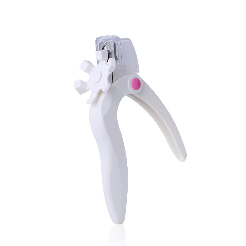 Nail Art Scissors False Nail Tips Edge Cutter - White