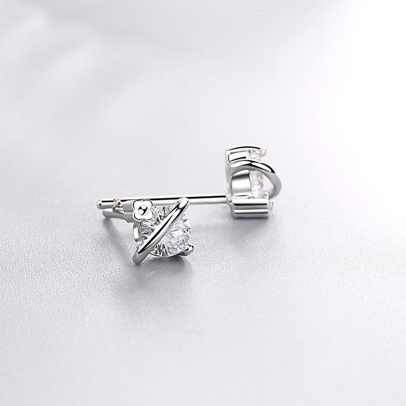 Diamond universe earrings
