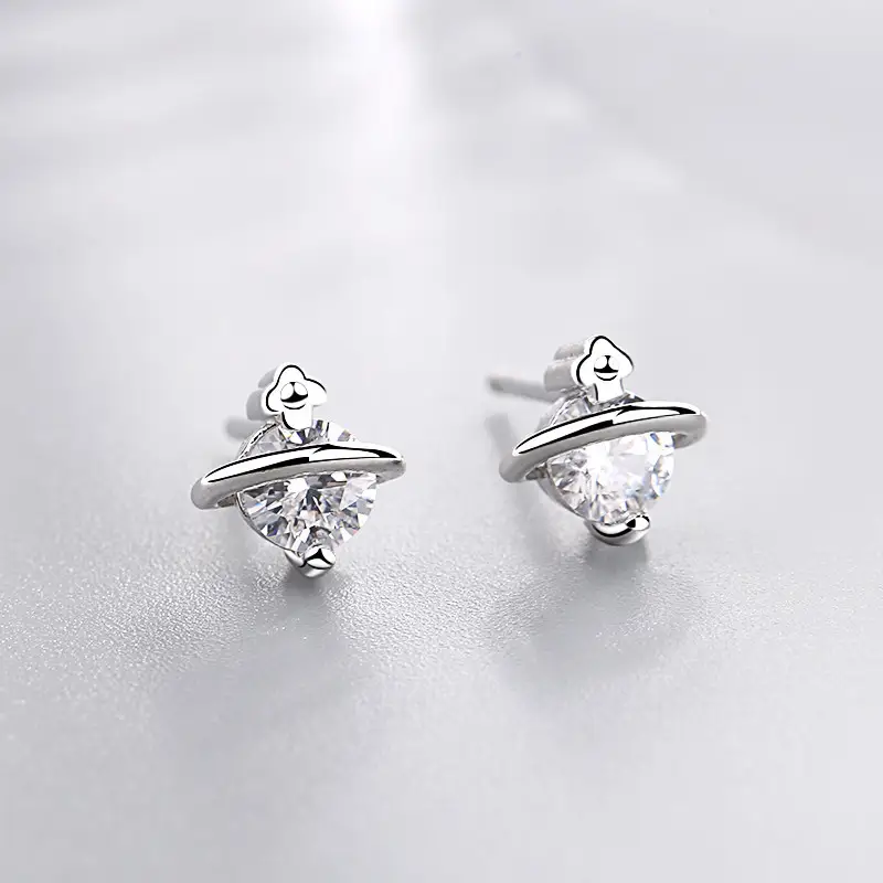 Diamond universe earrings