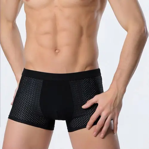 Ice Silk Men's Underwear Mesh Boxer