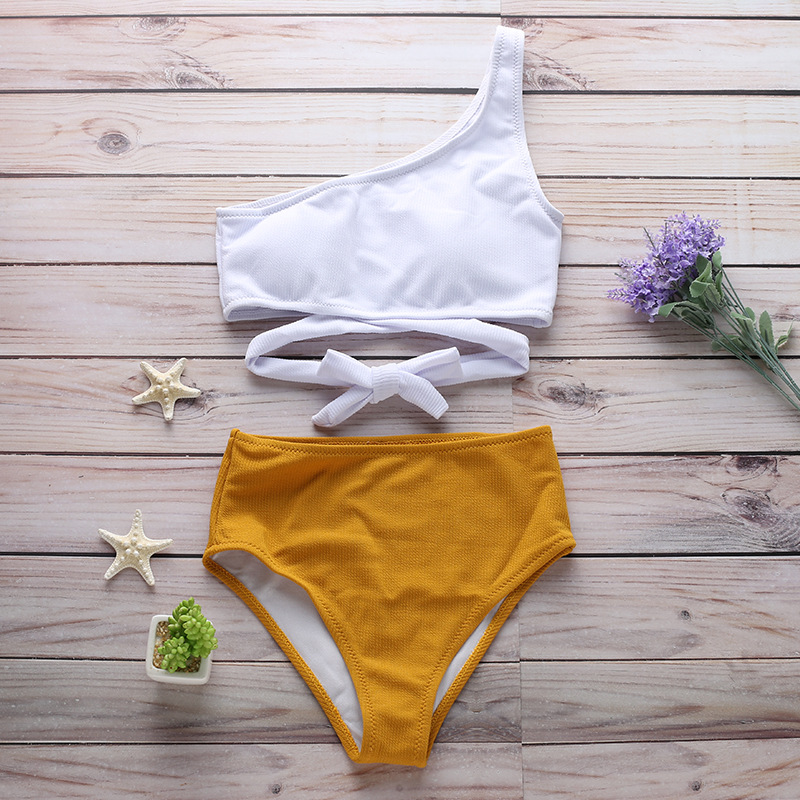 One-shoulder strap sexy bikini