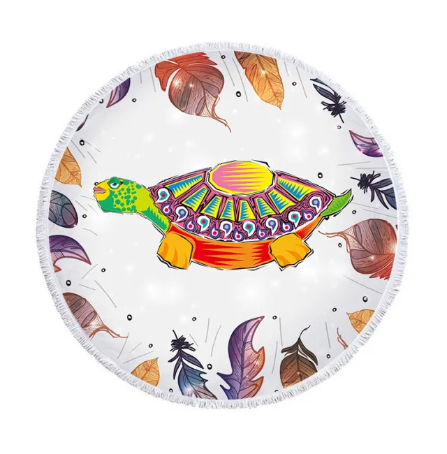 New round beach towel Style 5 150X150Cm - Shop at LoveMi
