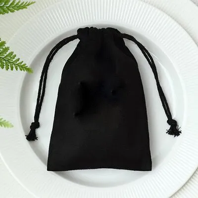 Flannel Jewelry Packaging Drawstring Drawstring Pocket Mobile Power Earphone Storage Bag No Logo 100Pcs - Shop at LoveMi